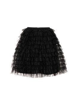 RED Valentino | Ruffled Tulle Mini Skirt商品图片,额外6.5折, 额外六五折