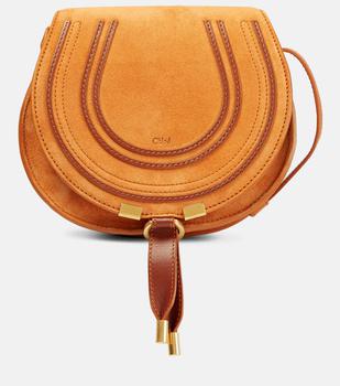 Chloé | Marcie Small suede crossbody bag商品图片,