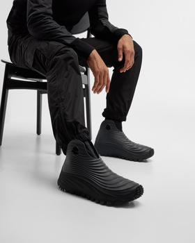 MONCLER ブラック ACQUA RAIN BOOT TG43サイズ　中古 MONCLER ブラック ACQUA RAIN BOOT TG43サイズ 中古 MONCLER