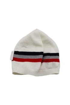 Moncler | Moncler Enfant Striped Knitted Beanie,商家Cettire,价格¥647