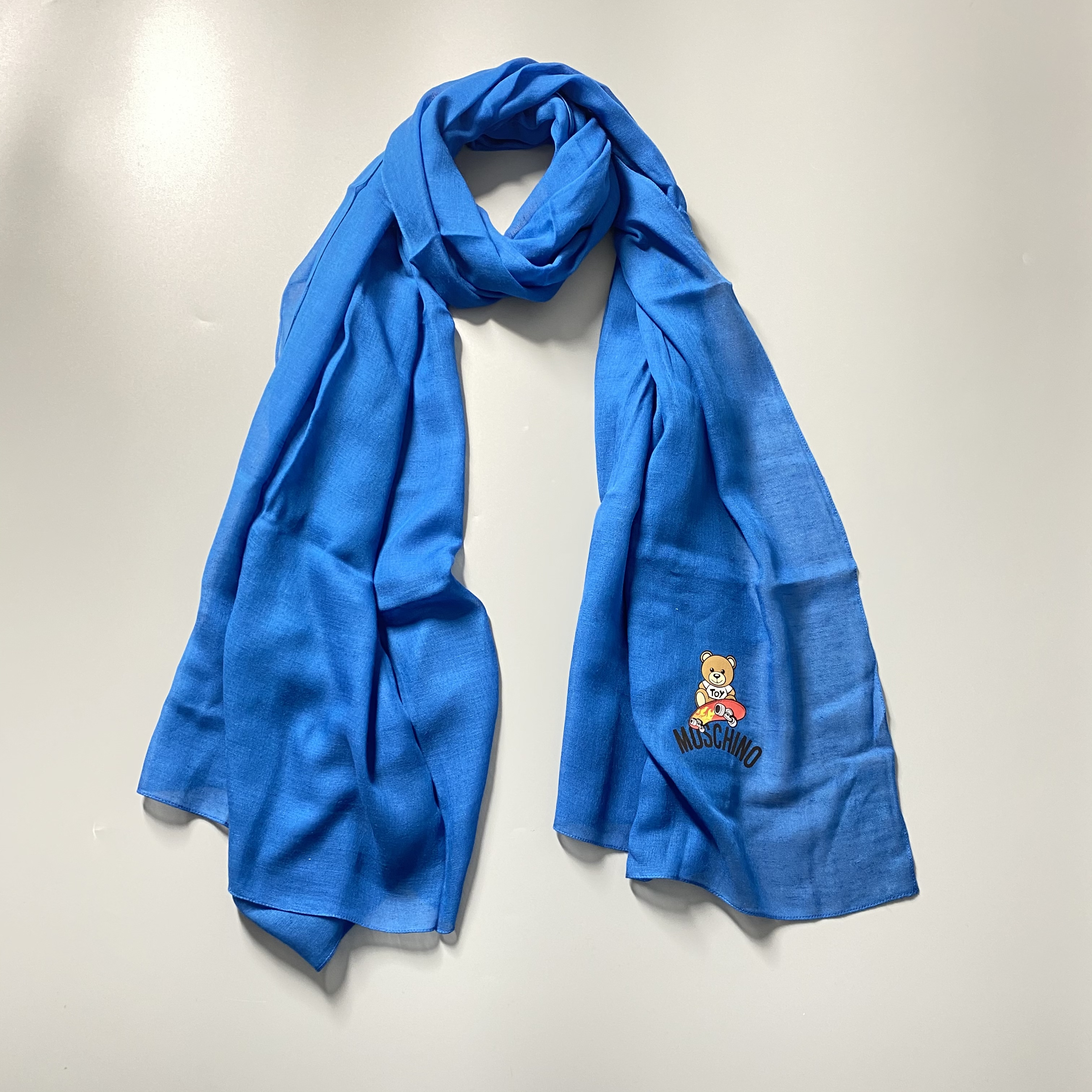 春装莫斯奇诺围巾, Moschino | MOSCHINO 女士蓝色围巾 201Q050135D0-M535-3011商品图片 独家减免邮费
