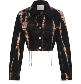 Dion Lee | V-wire cropped denim jacket,商家24S Paris,价格¥7022