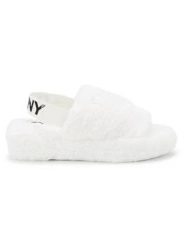 DKNY | Zeynep Faux Fur Slingback Flat Slippers 3.3折