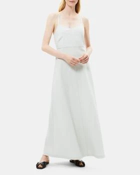 推荐Cross-Back Dress in Linen Blend Mélange商品