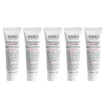 推荐【5件包邮装】Kiehls 科颜氏 中小样 高保湿洁面乳 30ml*5商品