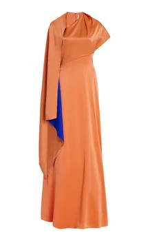 ROKSANDA | ROKSANDA - Pilar Draped Silk Gown - Orange - UK 10 - Moda Operandi 独家减免邮费