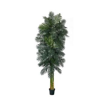 NEARLY NATURAL, NEARLY NATURAL | Triple Stalk Cane Artificial Palm Tree, 10'商品图片 