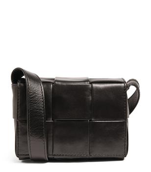 Bottega Veneta | Mini Leather Intreccio Cassette Cross-Body Bag商品图片,