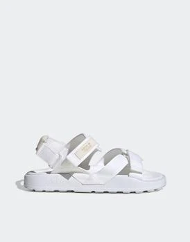 推荐adidas Originals Adilette ADV sandals in white商品