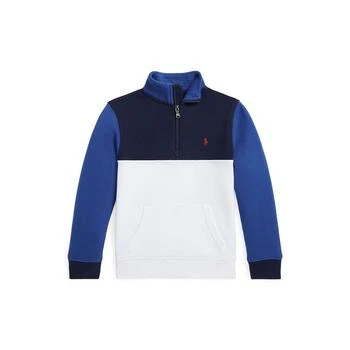 Ralph Lauren | Toddler and Little Boys Logo Fleece Quarter-Zip Pullover Sweatshirt,商家Macy's,价格¥558
