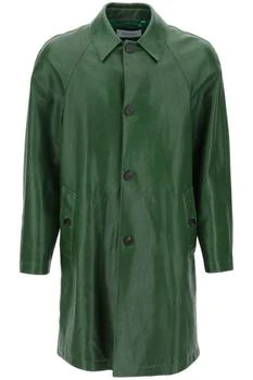 Salvatore Ferragamo | Salvatore ferragamo midi nappa leather coat,商家Beyond Italy Style,价格¥25581