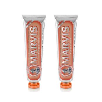 商品Marvis 玛尔斯 橙色生姜薄荷味牙膏 2x85ml图片