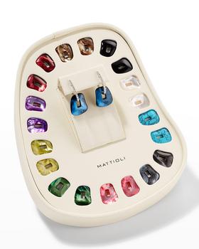 商品Mattioli | Puzzle Collection Interchangeable Hoop Earrings in 18K White Gold, Set of 11,商家Neiman Marcus,价格¥16790图片