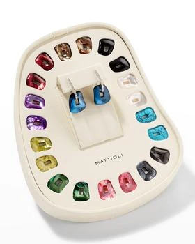 Mattioli | Puzzle Collection Interchangeable Hoop Earrings in 18K White Gold, Set of 11,商家Neiman Marcus,价格¥27812