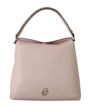 推荐Karl Lagerfeld Light Pink Mauve Leather Shoulder Bag商品