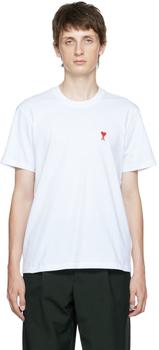AMI | White Ami de Cœur T-Shirt商品图片,5.8折