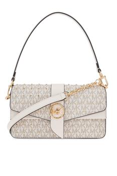 推荐Michael Michael Kors Greenwich Logo Plaque Embellished Shoulder Bag商品