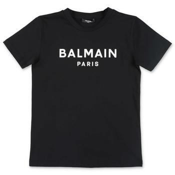 Balmain | Balmain Kids Logo Printed Crewneck T-Shirt商品图片,5.3折起