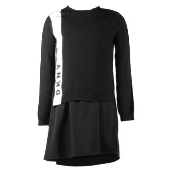 推荐Dkny Set Da Due Pezzi Con Pullover E Abito Colore Nero In Misto Viscosa商品