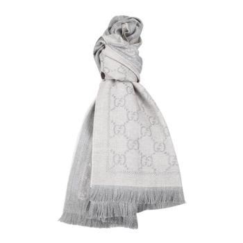 推荐GUCCI 灰色女士围巾 133483-3G200-1763商品