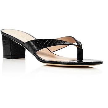 stuart weitzman凉鞋推荐, Stuart Weitzman | Stuart Weitzman Womens Brigida 50 Embossed Slip On Heel Sandals商品图片 2.6折