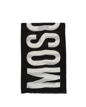 Moschino | Logo Print Wool Scarf 3.5折×额外9折, 独家减免邮费, 额外九折