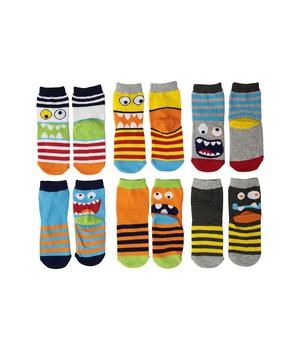 推荐Monster Crew Socks 6-Pack (Toddler/Little Kid/Big Kid)商品