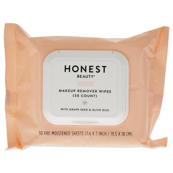 商品Makeup Remover Wipes by Honest for Unisex - 30 Count Wipes图片