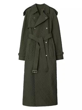 Burberry | Quilted Double-Breasted Trench Coat,商家Saks Fifth Avenue,价格¥17628