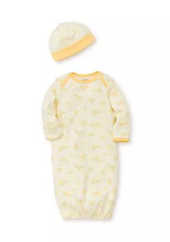 推荐Baby Boys Little Ducks Gown with Hat Set商品