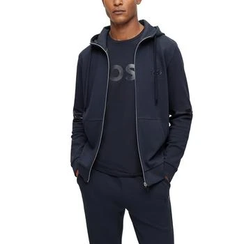 Hugo Boss | Men's Logo Detail Zip-Up Hoodie 6.9折, 独家减免邮费