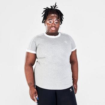 adidas plus, Adidas | Women's adidas Originals Adicolor Classics 3-Stripes T-Shirt (Plus Size)商品图片 7.1折×额外6折, 额外六折