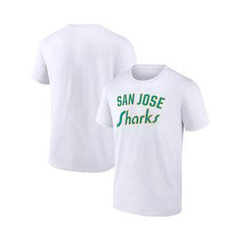 Fanatics | Men's Branded White San Jose Sharks Special Edition 2.0 Wordmark T-shirt商品图片,