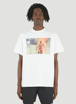 推荐Man On Fire T-Shirt in White商品