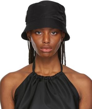 prada帽子, Prada | Black Re-Nylon Bucket Hat商品图片 