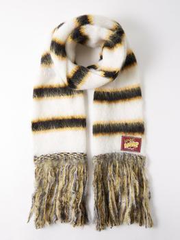 Marni | Striped mohair-blend scarf商品图片,