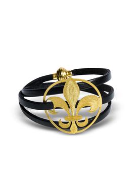萨克斯真假, Stefano Patriarchi 帕特雅克 | Etched Golden Silver Giglio Wrap Bracelet商品图片 7.2折