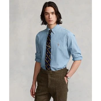 Ralph Lauren | Men's Classic-Fit Indigo Chambray Shirt,商家Macy's,价格¥587