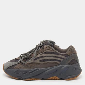 yeezy700v3, [二手商品] YEEZY | Yeezy x Adidas Grey Leather And Knit Fabric Boost 700 Geode Sneakers Size 38商品图片 7.8折, 满1件减$100, 满减