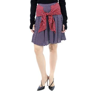 Kenzo | Ladies Panelled Geometric-print Flared Skirt 2.2折, 满$200减$10, 满减