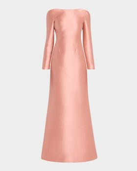 ワンピース A FERRETTI Mikado longuette dress Beige J04081625 Dress longuette in satin | Alberta Ferretti