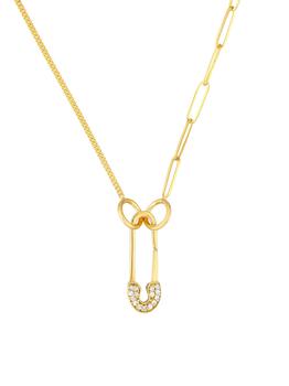 商品​14K Yellow Gold & 0.1 TCW Mixed Chain Necklace,商家Saks OFF 5TH,价格¥5986图片