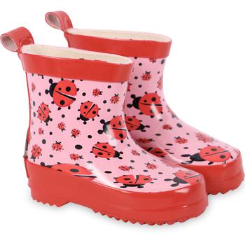 商品Playshoes | Ladybugs print rubber boots in pink and red,商家BAMBINIFASHION,价格¥239图片