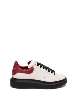 推荐Alexander McQueen `Oversized` Leather Sneakers商品