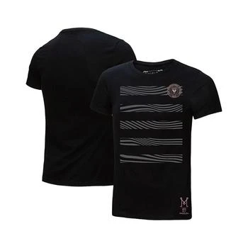 推荐Women's Black Inter Miami CF Reflective Pattern Stripe T-shirt商品