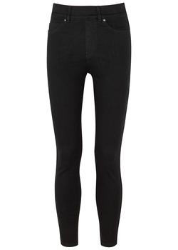 推荐Clean black stretch-denim leggings商品