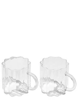 FAZEEK | Set Of 2 Wave Mugs,商家LUISAVIAROMA,价格¥681