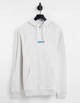 推荐Parlez ladsun embroidered hoodie in grey商品