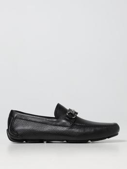 推荐Salvatore Ferragamo Paris hammered leather loafers商品