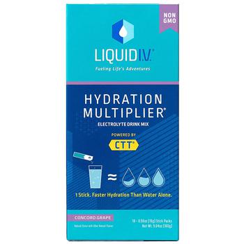 商品Liquid I.V. | Hydration Multiplier - Hydration Powder Packets Concord Grape,商家Walgreens,价格¥144图片